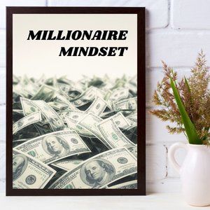 Digital Print Art "Millionaire Mindset" Wall Art